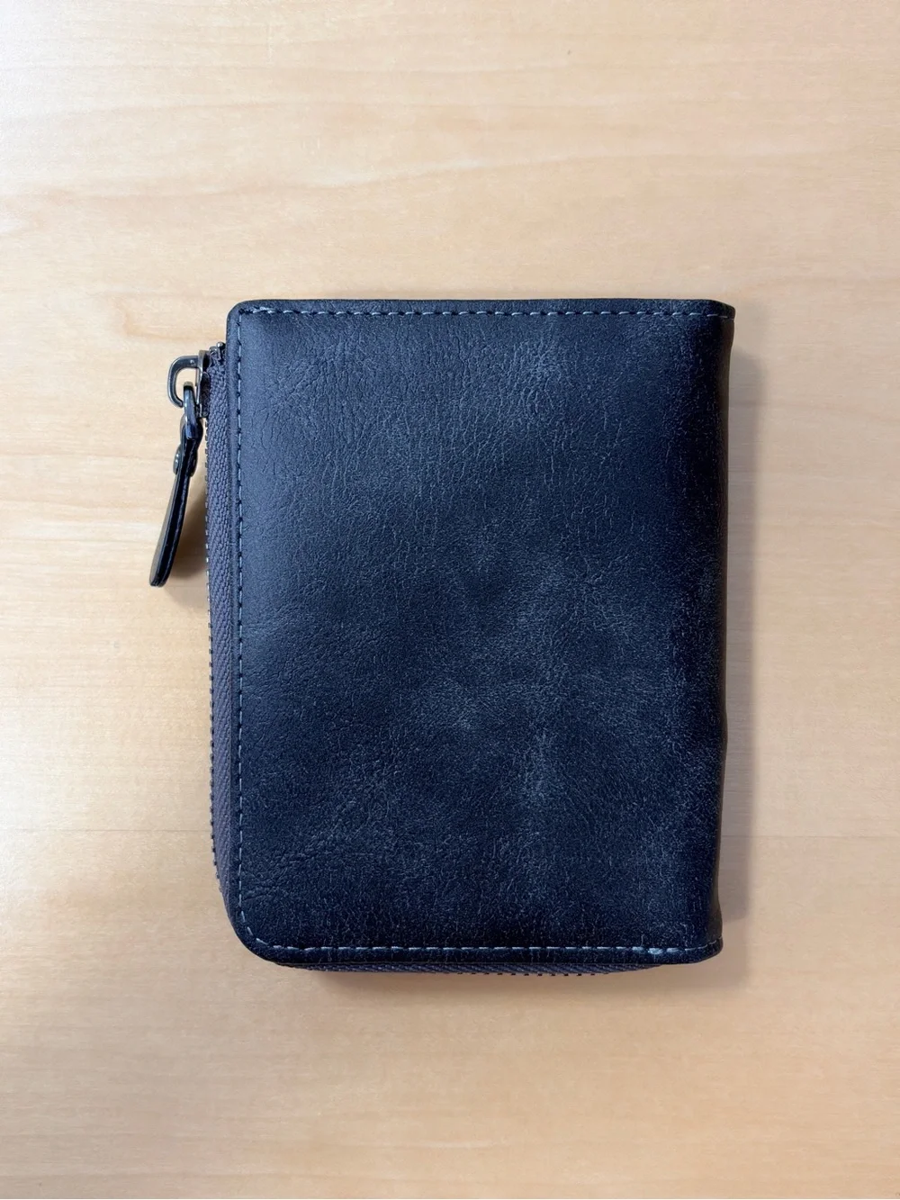 Pidengbao (USED) Two-Tone Gray & Brown Zip Card Holder Wallet